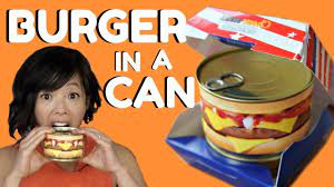 Bob's burgers is an american animated sitcom created by loren bouchard for the fox broadcasting company.the series centers on the belcher family—parents bob and linda and their three children, tina, gene, and louise—who run a hamburger restaurant. Hamburger In A Can Taste Test Ready To Eat Cheeseburger Steak House Burger Youtube