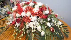 We`re a professional floral service provider for sydney funeral flowers. How To Make Open Casket Spray Flower Arrangement Youtube
