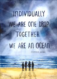 Individually We Are One Drop Together We Are An Ocean Painting By Gail Yerrill