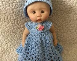 Dress Set for 8 Inch Ooak Doll Crochet
