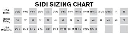 Sidi Boot Size Chart Www Bedowntowndaytona Com