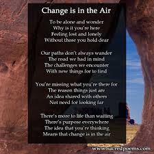 Change Is In The Air Inspirational Poems Poetry Books Poem Memes