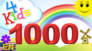 1000 (number), a natural number. Numbers Counting From 100 To 1000 For Children In 100 Steps Counting Hundred To Thousand English Youtube