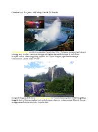 Download now kembara 5 lokasi air terjun paling cantik mesti. Gambar Air Terjun 10 Paling Cantik Di Dunia