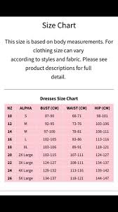 Sizing Chart Jazz Milly Clothing Follow The Size Chart