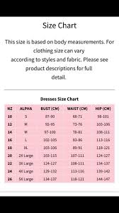 Sizing Chart Jazz Milly Clothing Follow The Size Chart
