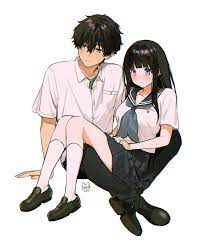 Anime sitting on lap