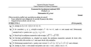 Dacă vrei să vezi rezolvarea corectă / răspunsurile, poți apasa pe butonul arată pentru a vedea. Bac 2020 Miercuri Elevii SusÅ£in Proba De MatematicÄƒ Sau O AltÄƒ ProbÄƒ Obligatorie Profilului Modele De Subiecte