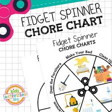 Fidget Spinner Chore Chart Printable In 2019 Products