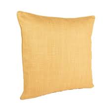 Idéal pour les moments de détente ! Housse De Coussin Linoso Jaune Moutarde