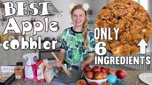 Combine flour, sugar, salt and baking powder in mixing bowl. Easy Apple Cobbler Recipe Family Fun Pack Cooking Youtube