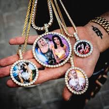 See gold necklace stock video clips. 3d Photo Pendant Picture Pendant Necklace The Gld Shop