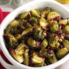 Roasted Brussels Sprouts With Cranberries Recipe Brussel Sprouts Cranberry Recipes Sprout Recipes