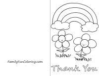 Yesterday, i shared some fun coloring pages for the kids (and you!) to do over winter break (both christmas and winter theme). Printable Thank You Cards To Color Familyfuncoloring Printable Thank You Cards Thank You Cards From Kids Thank You Cards