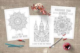 Becky made this coloring page for a lady in her ward to use for her young women at church. Free Lds Coloring Pages Little Lds Ideas