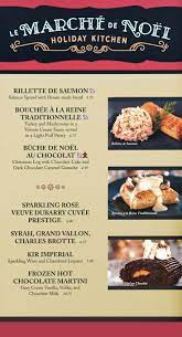 Le Marche De Noel Menu Board With Photos Holiday Menus Food Photo Menu Board