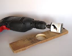 Two heavy duty ring hangers on the back allow for sturdy hanging. Wine Bottle Glass Holder Diy