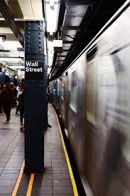 Female hand holding mobile smartphone , tablet, cell phone over blurred abstract background of people on the transit train in singapore. Wall Street New York City Travel New York Wallpaper New York Hotels