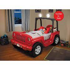 Jeep kids' products are created for life's little adventurers. Little Tikes Jeep Wrangler Toddler To Twin Convertible Bed Red Walmart Com Walmart Com