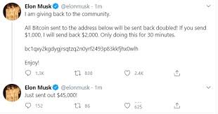 In retrospect, it was inevitable, tweeted elon musk about three hours ago as he introduces his new twitter bio: Twitter Regains Control After Prominent Accounts Hijacked To Tweet Bitcoin Scams Marketwatch