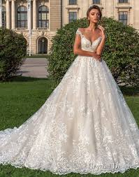 Cap Sleeves Sweetheart Neckline Full Embellishment Romantic Princess Ball Gown Wedding Dress She Ball Gowns Wedding Blue Bridesmaid Dresses Sheer Wedding Dress