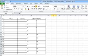 Untuk setiap guru menemukan kelas tempat diamana belau mengajar, maka telah kami pisahkan sesuai dengan jenjang pendidikan dan semesternya. Cara Membuat Daftar Hadir Di Excel Absen Kelas Dan Acara Gammafis Blog