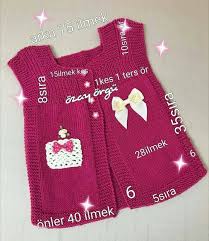 Cok Guzel Bir Yelek Degil Mi Hem Tarifide Var Renk Renk Mutluluk Baby Knitting Patterns Yelek Bebek