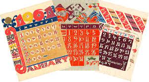 Keisuke Serizawa Kataezome Calendar Folios Japanese Paper Block Print Calendar Folios Japanese Calendar Calendar Design Calendar