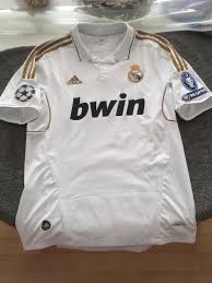 Bale real madrid 2015 2016 long sleeve gray jersey camiseta shirt maglia l. Real Madrid Home Football Shirt 2011 2012 Sponsored By Bwin