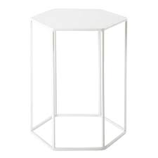 Bout De Canape En Metal Blanc L 45 Cm Finnois 49 99 Muebles Muebles Auxiliares Mesas