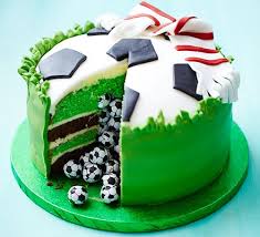 Surprise Pinata Football Cake Recipe Cupcake Cakes Cake Birthday Cake Kids