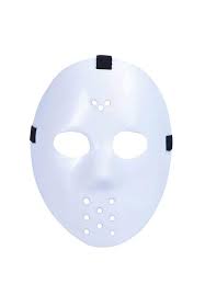 The hockey mask and chainsaw trope as used in popular culture. Hockey Mask White Escapade