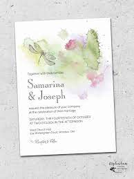 Excited To Share The Latest Addition To My Shop Dragonfly Wedding Invitation Prin Simple Wedding Stationery Printable Wedding Invitations Dragonfly Invitation