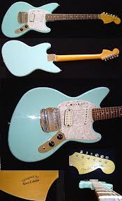 Sonic blue finish, alder body. Kurt Cobain Designed His Fender Jagstang A Cross Between A Jaguar And A Mustang Guitar Kurt Cobain Electric Guitar