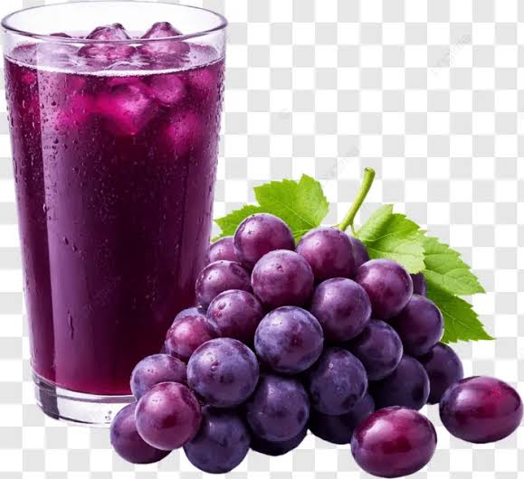 Fresh and vibrant homemade purple grape juice, AI generated
