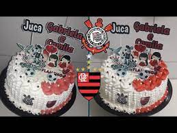 O prazo máximo é de 2 dias úteis para a criação e a aprovação do cliente + 3 dias úteis para. Confeitando Bolo 2 Em 1 Metade Flamengo Metade Corinthians Youtube