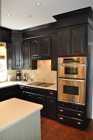 Kitchen Cabinet Exceptional Creative Corner Cabinet Ideas With Cathedral Cabinet Doors Style In Black Al Black Kitchen Cabinets Kitchen Cabinets Kitchen Design