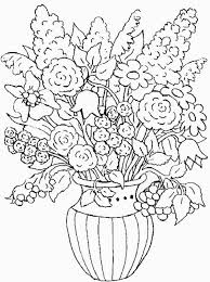 Flower In The Vase Of Nature Coloring Page Flower Coloring Pages Mandala Coloring Pages Cool Coloring Pages
