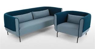 Bienno 3 Sitzer Sofa Taubenblau Und Petrolblau 3 Sitzer Sofa Petrol Blau Sofa