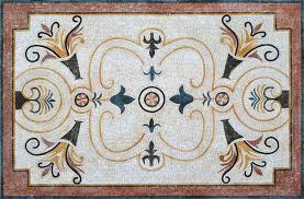 Free seamless floral jpg patterns that will give your work a stylish vintage touch. Simple Floral Mosaic Rug Mozaix Inc Custom Marble Mosaic For Commercial And Residential Installation