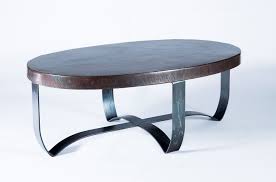 Buy products such as twallow faux marble cocktail table, troy cocktail table at walmart and save. Round Strap Coffee Table With Dark Brown Hammered Copper Top Boulevard Urban Living