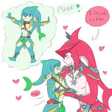 Needless to say, fanart was a must and here it is, featuring two best bois. Lightingupthereef Sidon Has No Chill Legend Of Zelda Memes Legend Of Zelda Legend Of Zelda Breath