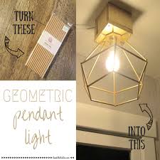 Head over to owl's etsy store for. Geometric Pendant Light