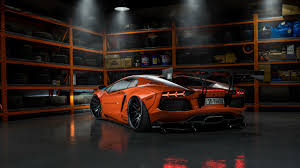 Nada puede detener en un. Fondos De Pantalla Lamborghini Tuning Aventador Liberty Walk Lb Performance Naranja Vista Trasera Juegos Coches Descargar Imagenes