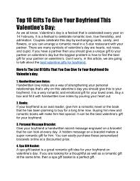 This article is a collection of 45 of the cutest gifts for men that your boyfriend is sure to love receiving. Top 10 Gifts To Give Your Boyfriend This Valentine S Day By Giftsinindia Issuu