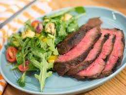 Molasses Grilled London Broil With Chopped Grilled Summer Salad Recipe From Jamie Deen Via Food Grilled London Broil London Broil Recipes Summer Salad Recipes