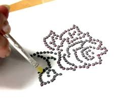 How To Make An Iron On Rhinestone Transfer Motif Crystal Pattern Diy Crystals Crystal Embellishment