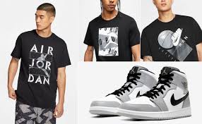 Jordan 1 Mid Se White Hyper Royal Black Smoke Grey Air Jordan 1 Smoke Grey Shirts And Shorts Sneakerfits Com