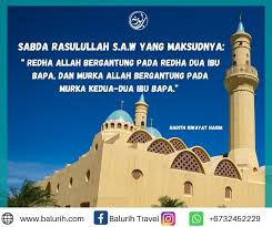 32 reads 0 votes 1 part story. Balurih Travel Redha Allah Bergantung Pada Redha Ibu Facebook