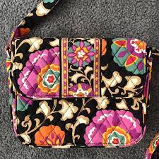 In exclusive patterns, our colorful products add organization and fun wherever you carry them. Vera Bradley Bags Small Vera Bradley Purse In Black Floral Poshmark
